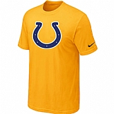 Indianapolis Colts Sideline Legend Authentic Logo T-Shirt Yellow,baseball caps,new era cap wholesale,wholesale hats