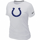 Indianapolis Colts White Women's Logo T-Shirt,baseball caps,new era cap wholesale,wholesale hats