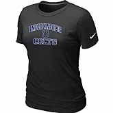 Indianapolis Colts Women's Heart & Soul Black T-Shirt,baseball caps,new era cap wholesale,wholesale hats