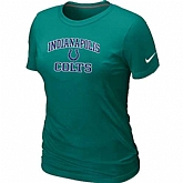 Indianapolis Colts Women's Heart & Soul L.Green T-Shirt,baseball caps,new era cap wholesale,wholesale hats