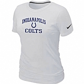 Indianapolis Colts Women's Heart & Soul White T-Shirt,baseball caps,new era cap wholesale,wholesale hats