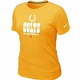 Indianapolis Colts Yellow Women's Critical Victory T-Shirt,baseball caps,new era cap wholesale,wholesale hats