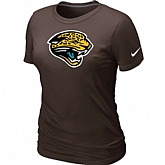 Jacksonville Jaguars Brown Women's Logo T-Shirt,baseball caps,new era cap wholesale,wholesale hats