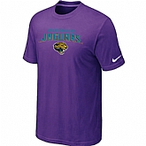 Jacksonville Jaguars Heart & Soul Purple T-Shirt,baseball caps,new era cap wholesale,wholesale hats