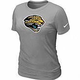 Jacksonville Jaguars L.Grey Women's Logo T-Shirt,baseball caps,new era cap wholesale,wholesale hats