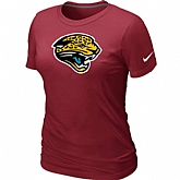 Jacksonville Jaguars Red Women's Logo T-Shirt,baseball caps,new era cap wholesale,wholesale hats