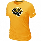 Jacksonville Jaguars Yellow Women's Logo T-Shirt,baseball caps,new era cap wholesale,wholesale hats
