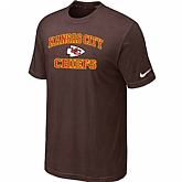 Kansas City Chiefs Heart & Soul Brown T-Shirt,baseball caps,new era cap wholesale,wholesale hats