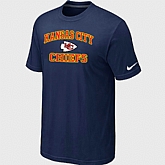 Kansas City Chiefs Heart & Soul D.Blue T-Shirt,baseball caps,new era cap wholesale,wholesale hats