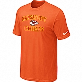 Kansas City Chiefs Heart & Soul Orange T-Shirt,baseball caps,new era cap wholesale,wholesale hats