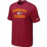 Kansas City Chiefs Heart & Soul Red T-Shirt,baseball caps,new era cap wholesale,wholesale hats