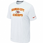 Kansas City Chiefs Heart & Soul White T-Shirt,baseball caps,new era cap wholesale,wholesale hats