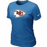 Kansas City Chiefs L.blue Women's Logo T-Shirt,baseball caps,new era cap wholesale,wholesale hats