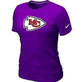 Kansas City Chiefs Purple Women's Logo T-Shirt,baseball caps,new era cap wholesale,wholesale hats