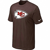 Kansas City Chiefs Sideline Legend Authentic Logo T-Shirt Brown,baseball caps,new era cap wholesale,wholesale hats