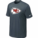 Kansas City Chiefs Sideline Legend Authentic Logo T-Shirt Grey,baseball caps,new era cap wholesale,wholesale hats