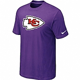 Kansas City Chiefs Sideline Legend Authentic Logo T-Shirt Purple,baseball caps,new era cap wholesale,wholesale hats