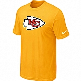 Kansas City Chiefs Sideline Legend Authentic Logo T-Shirt Yellow,baseball caps,new era cap wholesale,wholesale hats