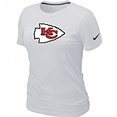 Kansas City Chiefs White Women's Logo T-Shirt,baseball caps,new era cap wholesale,wholesale hats