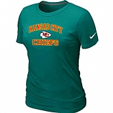 Kansas City Chiefs Women's Heart & Soul L.Green T-Shirt,baseball caps,new era cap wholesale,wholesale hats
