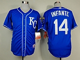 Kansas City Royals #14 Infante 2014 Blue Jerseys,baseball caps,new era cap wholesale,wholesale hats