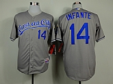 Kansas City Royals #14 Infante 2014 Gray Jerseys,baseball caps,new era cap wholesale,wholesale hats