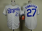 Kansas City Royals #27 Finnegan 2014 White Jerseys,baseball caps,new era cap wholesale,wholesale hats