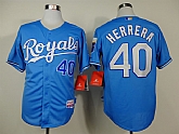 Kansas City Royals #40 Herrera Light Blue Jerseys,baseball caps,new era cap wholesale,wholesale hats