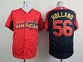 Kansas City Royals #56 Holland 2014 All Star Red Jerseys,baseball caps,new era cap wholesale,wholesale hats