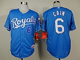 Kansas City Royals #6 Cain Light Blue Jerseys,baseball caps,new era cap wholesale,wholesale hats