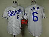 Kansas City Royals #6 Cain White Jerseys,baseball caps,new era cap wholesale,wholesale hats