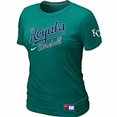 Kansas City Royals L.Green Nike Women's Short Sleeve Practice T-Shirt,baseball caps,new era cap wholesale,wholesale hats