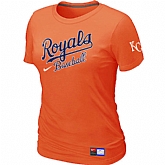 Kansas City Royals Orange Nike Women's Short Sleeve Practice T-Shirt,baseball caps,new era cap wholesale,wholesale hats