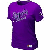 Kansas City Royals Purple Nike Women's Short Sleeve Practice T-Shirt,baseball caps,new era cap wholesale,wholesale hats