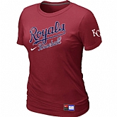 Kansas City Royals Red Nike Women's Short Sleeve Practice T-Shirt,baseball caps,new era cap wholesale,wholesale hats