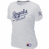 Kansas City Royals White Nike Women's Short Sleeve Practice T-Shirt,baseball caps,new era cap wholesale,wholesale hats