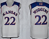 Kansas Jayhawks #22 Andrew Wiggins White Jerseys,baseball caps,new era cap wholesale,wholesale hats