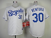 Kansas Royals #30 Ventura White Jerseys,baseball caps,new era cap wholesale,wholesale hats