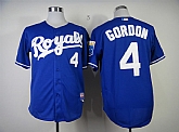 Kansas Royals #4 Gordon Navy Blue Jerseys,baseball caps,new era cap wholesale,wholesale hats