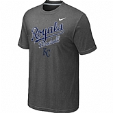 Kansas Royals 2014 Home Practice T-Shirt - Dark Grey,baseball caps,new era cap wholesale,wholesale hats