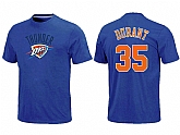 Kevin Durant Oklahoma City Thunder Name and Number T-Shirt - Royal,baseball caps,new era cap wholesale,wholesale hats