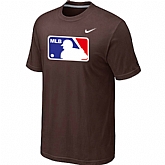 Logo Heathered Nike Brown Blended T-Shirt,baseball caps,new era cap wholesale,wholesale hats