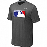 Logo Heathered Nike D.Grey Blended T-Shirt,baseball caps,new era cap wholesale,wholesale hats