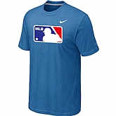 Logo Heathered Nike light Blue Blended T-Shirt,baseball caps,new era cap wholesale,wholesale hats