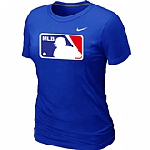 Logo Heathered Women's Nike Blue Blended T-Shirt,baseball caps,new era cap wholesale,wholesale hats