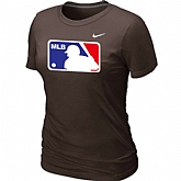 Logo Heathered Women's Nike Brown Blended T-Shirt,baseball caps,new era cap wholesale,wholesale hats