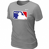 Logo Heathered Women's Nike L.Grey Blended T-Shirt,baseball caps,new era cap wholesale,wholesale hats