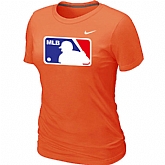 Logo Heathered Women's Nike Orange Blended T-Shirt,baseball caps,new era cap wholesale,wholesale hats
