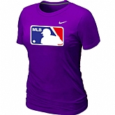 Logo Heathered Women's Nike Purple Blended T-Shirt