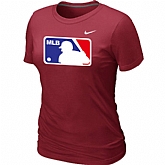 Logo Heathered Women's Nike Red Blended T-Shirt,baseball caps,new era cap wholesale,wholesale hats